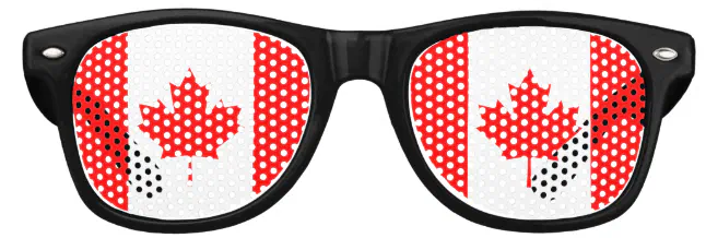 Canada Flag Glasses